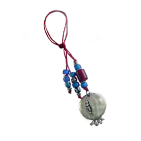 Pomegranate and Evil Eye Good Luck Wall Ornament  