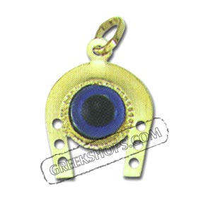 Gold Evil Eye  Pendant  Style 162