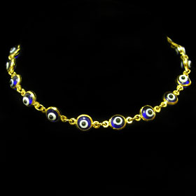 Greeks Greek Products Gold Jewelry 14k Evil Code Jpg053 Db Gold 14k Evil Eye Bracelet Dark Blue 5mm