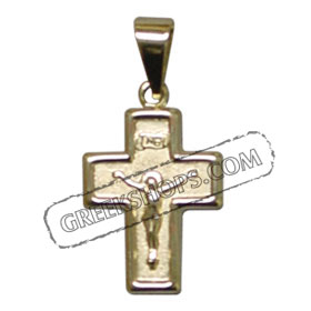 18K Gold Baptismal Cross P69