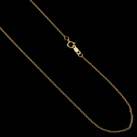 14k Gold Filled 1mm Rope Chain Necklace 20"