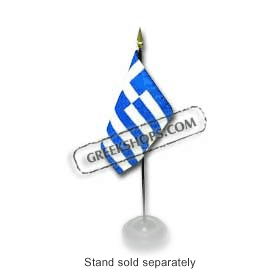 Mini Greek  Flag 4x6 in. without stand