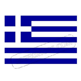 Greek Flag Temporary Tattoos - 10 pcs