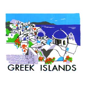 Greek Islands Tshirt T2331