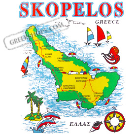 Greek Island Skopelos Sweatshirt Style D529