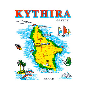 Greek Island Kythira Tshirt D335A