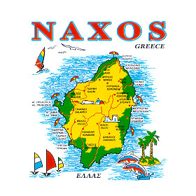 Greek Island Naxos Tshirt D335A