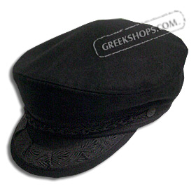 Greek Fisherman's Hat - Wool - Black