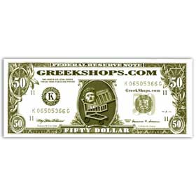 Greekshops.com $50 Gift Certificate