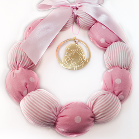 Baby Cradle Decorative Ornament features the Virgin Mary, for Girls 15cm