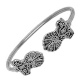 Sterling Silver Akrokeramo Cuff bracelet