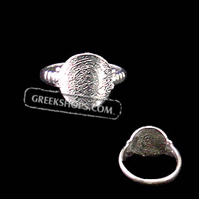 Sterling Silver Phaistos Disk Ring JP101R