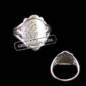 Sterling Silver Ring - Small Phaistos Disk JP102R