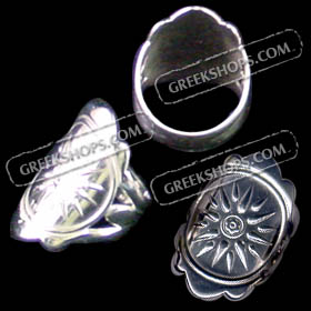 Sterling Silver Star of Vergina Ring JP108R