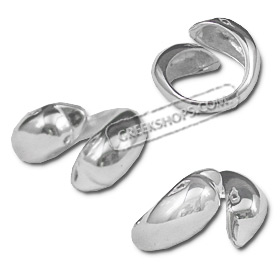 Sterling Silver Ring - Double Minoan Dolphin 