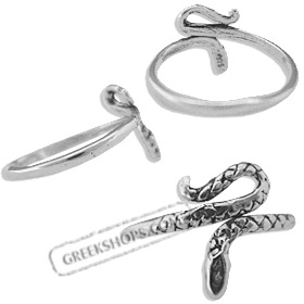 Sterling Silver Ring - Serpent (Adjustable)