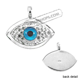 The Amphitrite Collection - Sterling Silver Pendant - Mother of Pearl Mati w/ Swarovski (23mm)