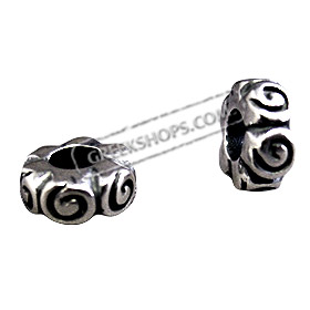 Pandora Compatible Sterling Silver Infinity Spiral Bead (4mm) - Fits all Charm Bracelets