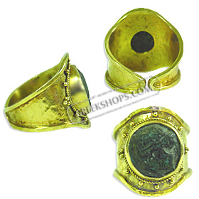 The Basileus Collection - 14k Gold Ancient Greek Tetradrachm Coin Ring
