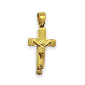 24k Gold Plated Sterling Silver Cross / Locket 25mm