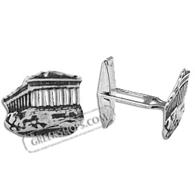 Sterling Silver Cufflinks - Parthenon (18mm)