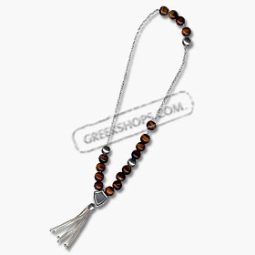 Sterling Silver Worrybeads - Tigereye