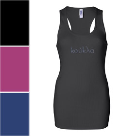 Women's Koukla Rhinestone Racerback Long Tank 