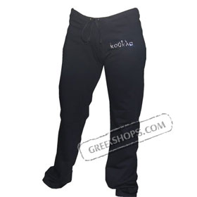 Koukla Swarovski Rhinestone Black Fleece Pants 