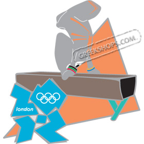 London 2012 Wenlock Sports Gymnastics Pin
