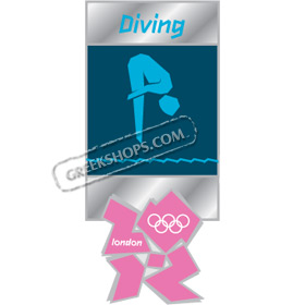 London 2012 Diving Pictogram Pin