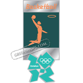 London 2012 Basketball Pictogram Pin