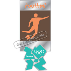 London 2012 Football Pictogram Pin