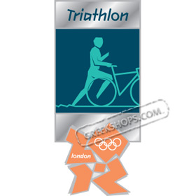 London 2012 Triathlon Pictogram Pin