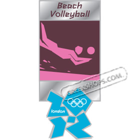 London 2012 Beach Volleyball Pictogram Pin