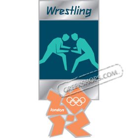 London 2012 Wrestling Pictogram Pin