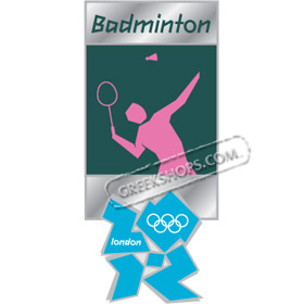 London 2012 Badminton Pictogram Pin