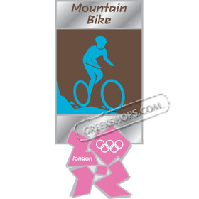 London 2012 Mountain Bike Pictogram Pin