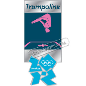 London 2012 Trampoline Pictogram Pin