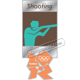 London 2012 Shooting Pictogram Pin