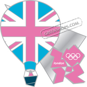 London 2012 Hot Air Balloon Pin