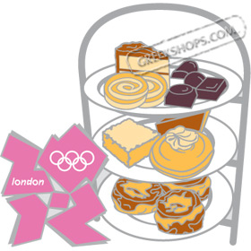London 2012 High Tea Tray Pin