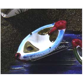 Greek Fishing Boat Porcelain Figurine