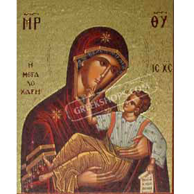 Magnet of Mary and Baby Jesus