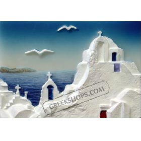 Greek Island Magnet 3 - Santorini