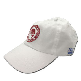 Olympiakos Adjustable Baseball Cap. In White
