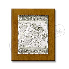 Boxing Silver Engraving Wall Decoration