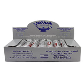 Lihnari Greek Quick Lighting Charcoal Tablets for Incense Burners, 26 Rolls 