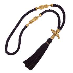 Extra Long Komboskini Prayer Rope w/ Gold Thread 48cm