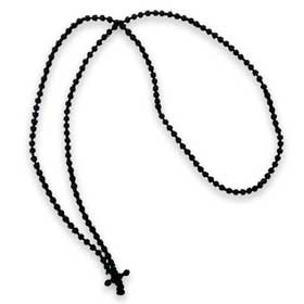 Thin Knotted Cross Necklace