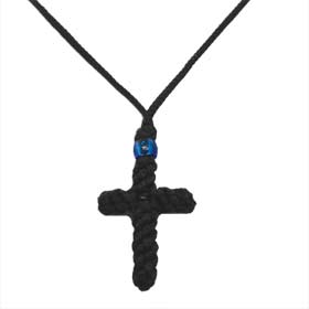 Komboskini Greek Cross Necklace 35mm by 25 mm (Medium)